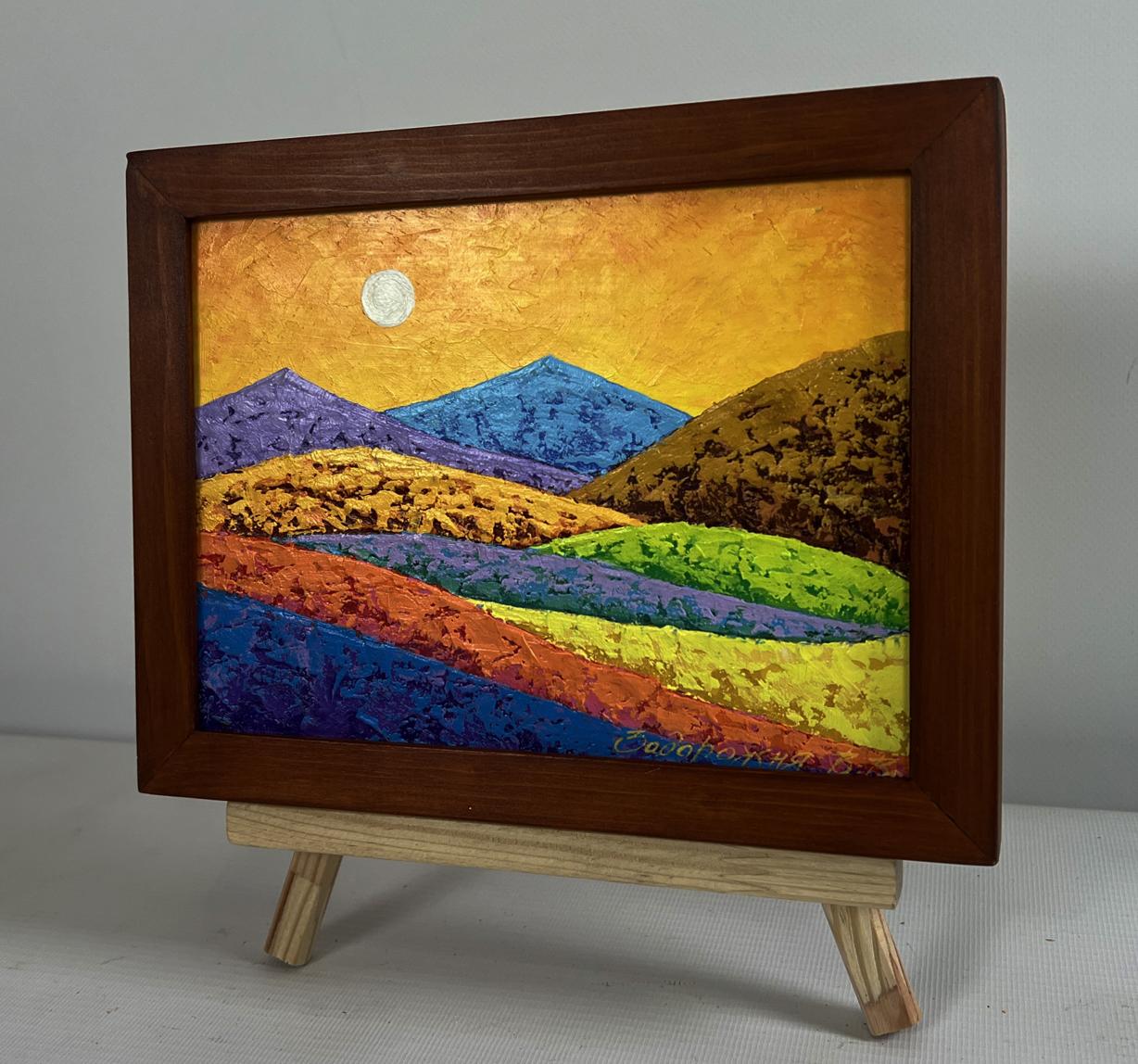 Oil painting Contrast between the beautiful V. Zadorozhnya