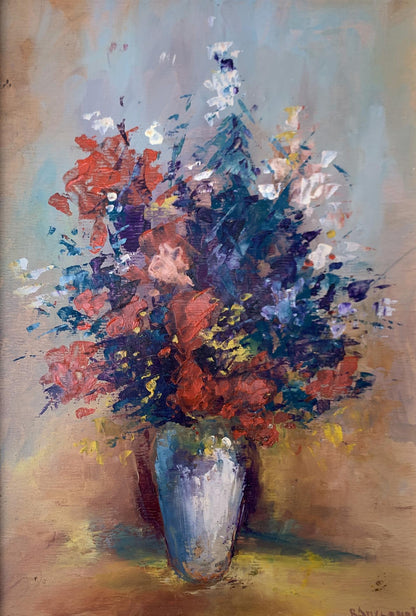 Oil painting Spring flowers Unknown artist