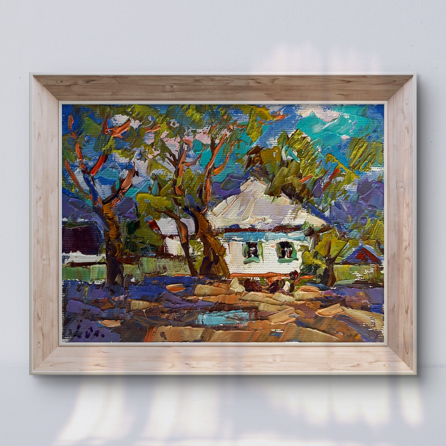 Oil painting Spring days in the village Oleksiy Ivanyuk