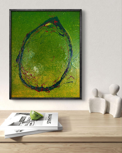 Acrylic painting Bright lemon Olga Melezhik