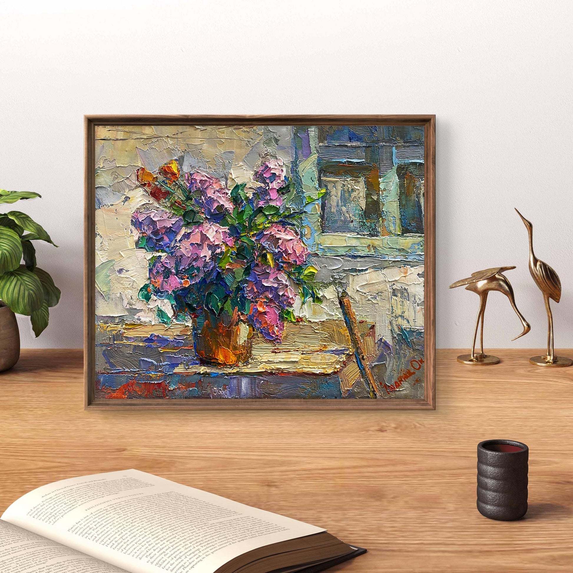 Oil painting Lilac Flowers still life   Oksana Kalenyuk Buy painting