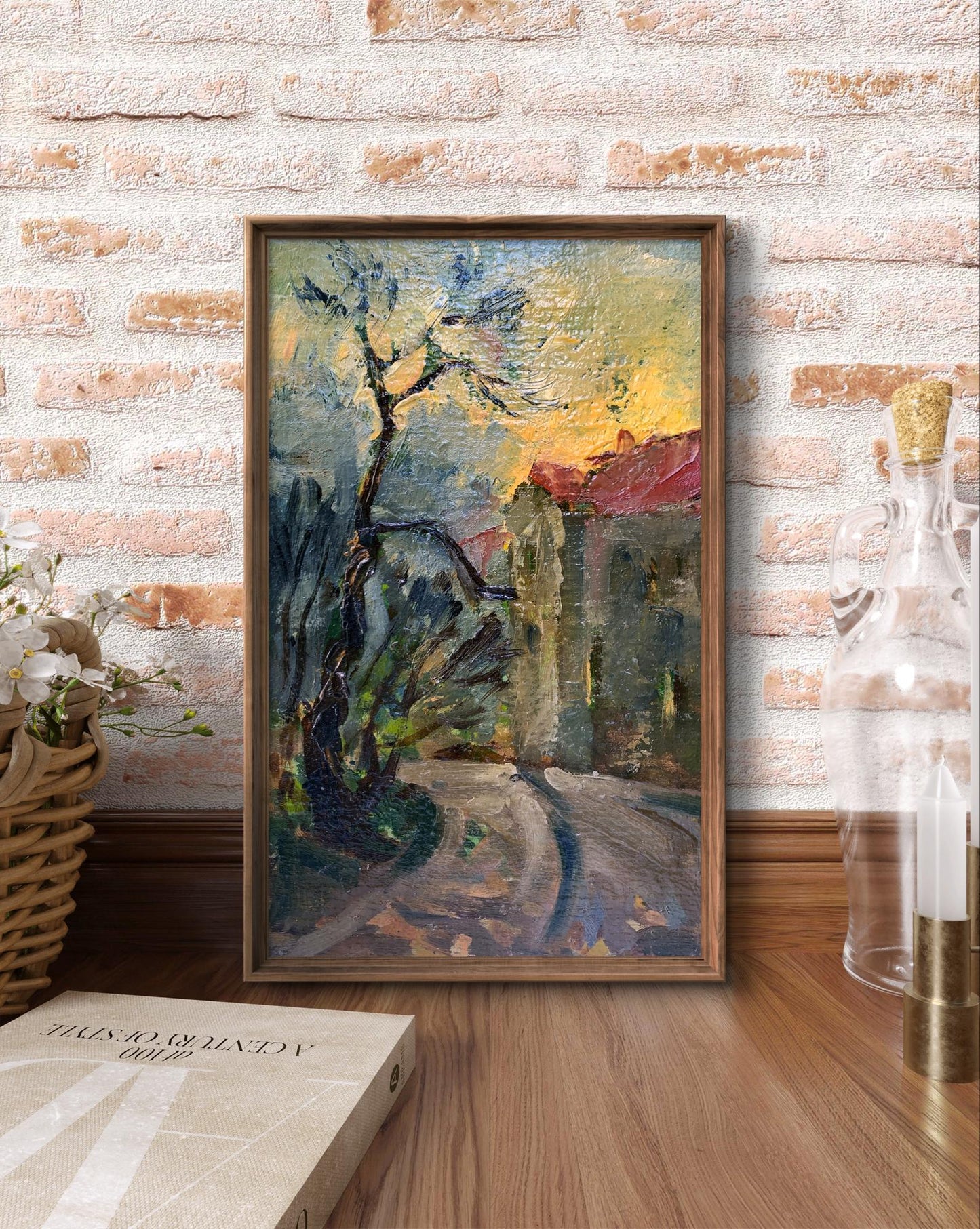 Oil painting City streets Mykhailo Burdylo