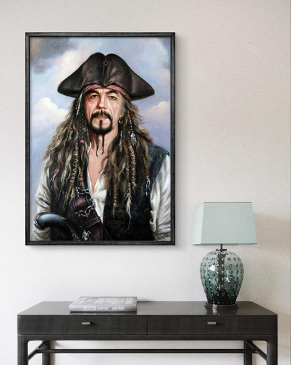 Oil painting Self-portrait as Jack Sparrow Valeriy Bulat