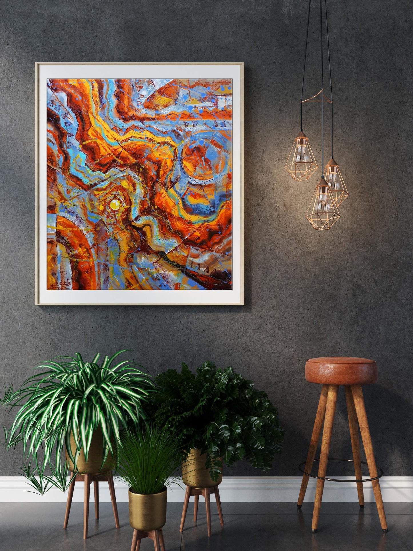 Abstract paintings collection   