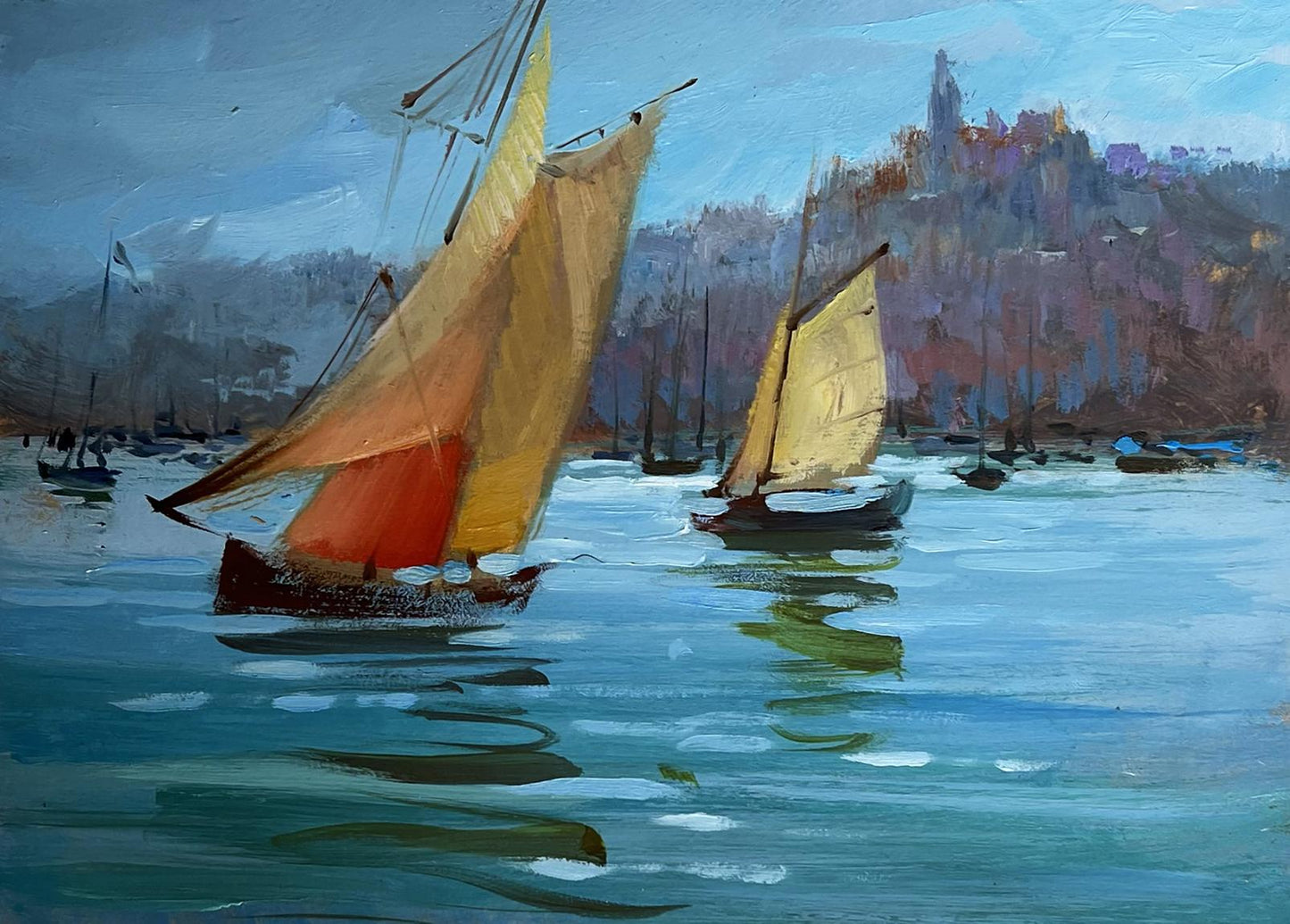 OIl painting Sailing holidays Yuriy Suprunchuk