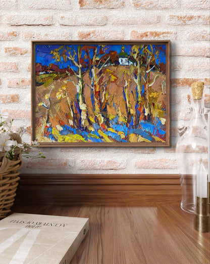 Oil painting Yellow Autumn Oksana Ivanyuk