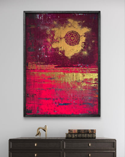 Acrylic painting You shine like the sun Olga Melezhik