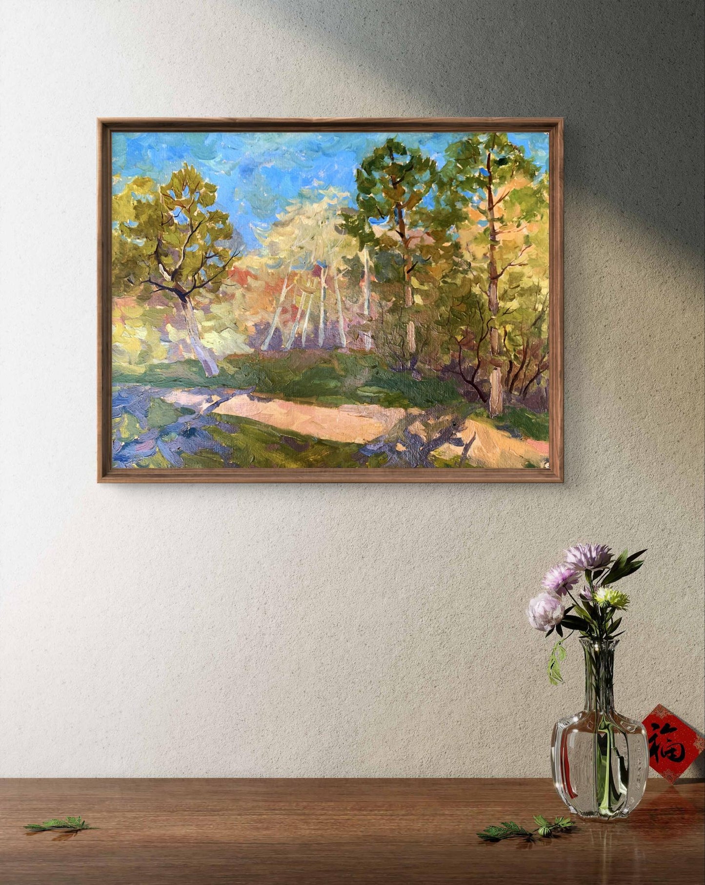 Oil painting Forest smell Peter Dobrev