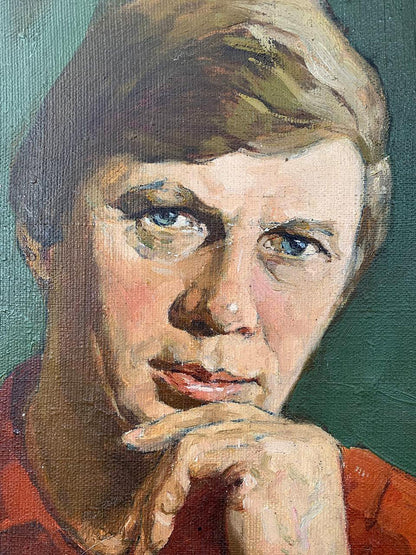 Oil painting Father's portrait Brikulets Viktor Mikhailovich