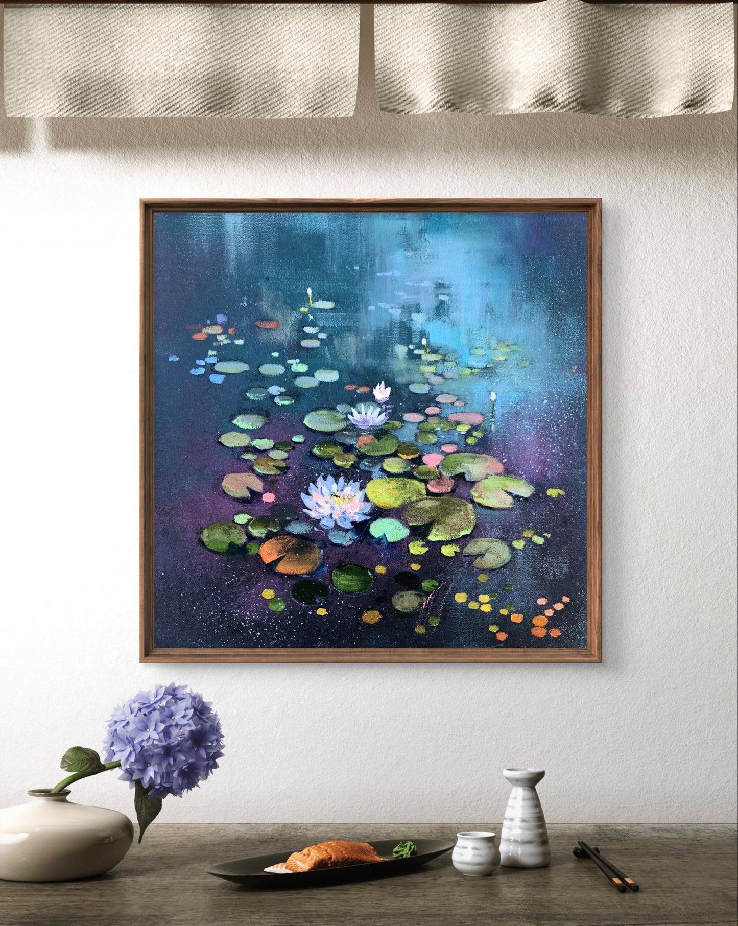 Oil painting Lotus Unknown artist