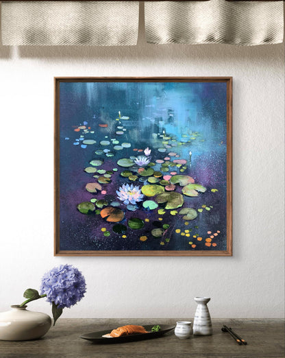 Oil painting Lotus Unknown artist