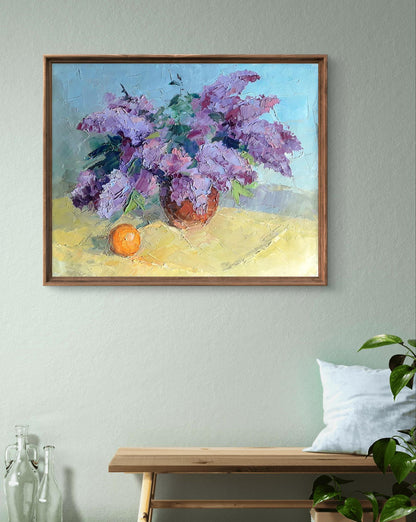 Oil painting Lilac and tangerine Boris Serdyuk