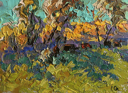 Oil painting A light breeze in the meadows Oleksiy Ivanyuk