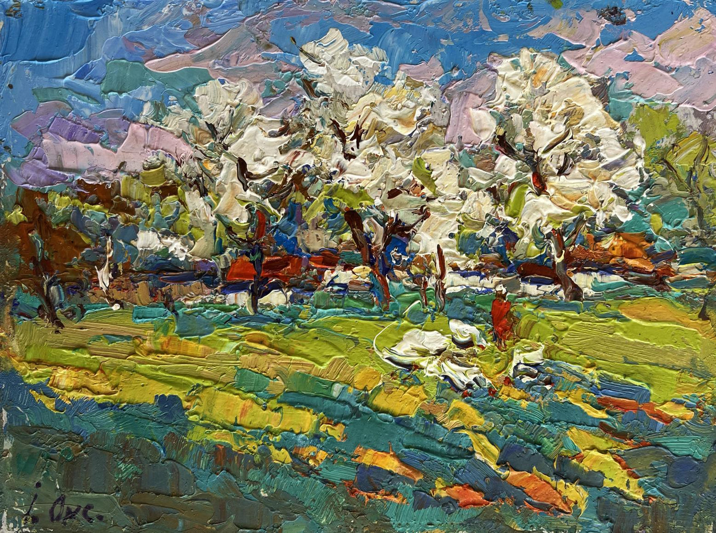 Oil painting Spring has come Oksana Ivanyuk