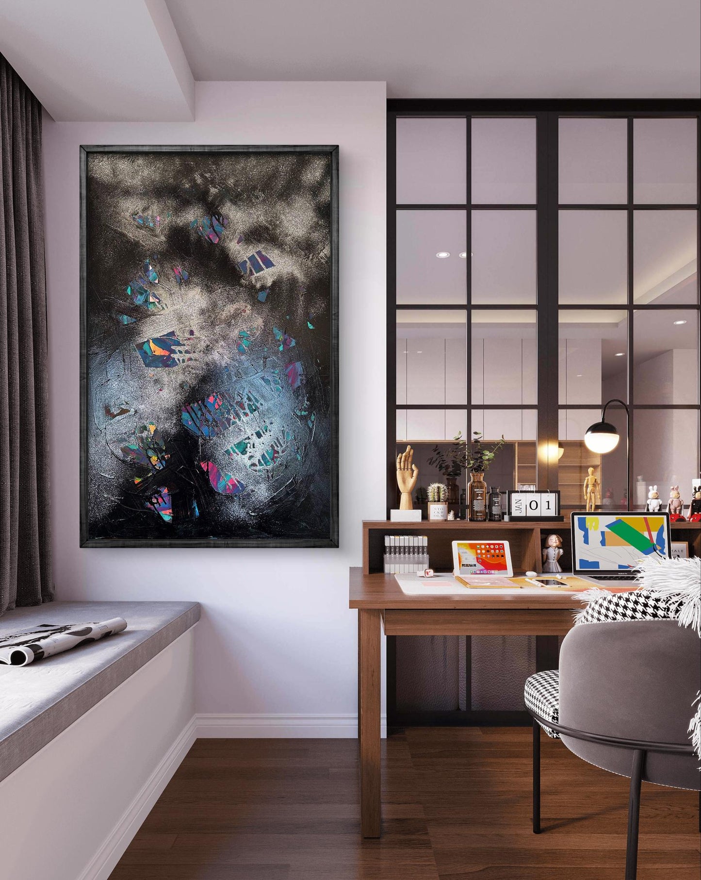 Acrylic painting Galaxy of the Soul Olga Melezhik