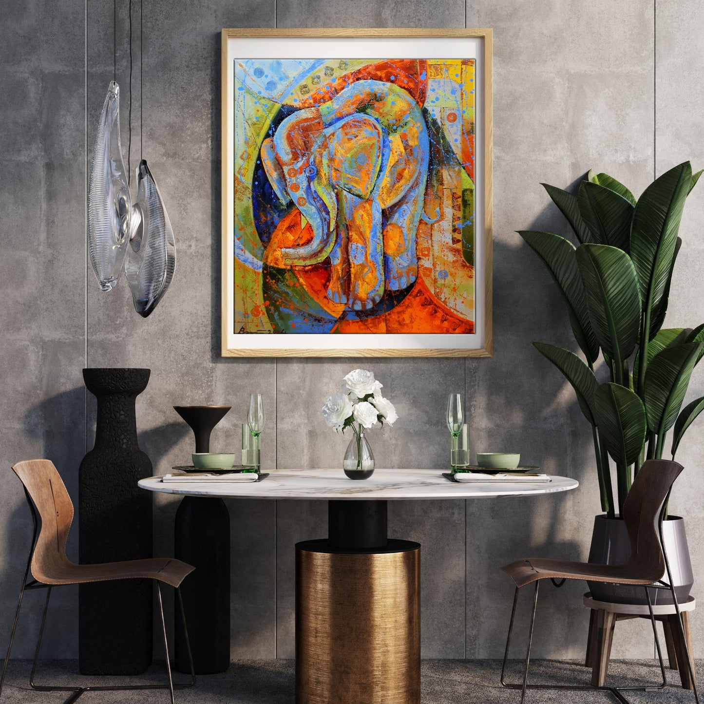 Abstract paintings collection   