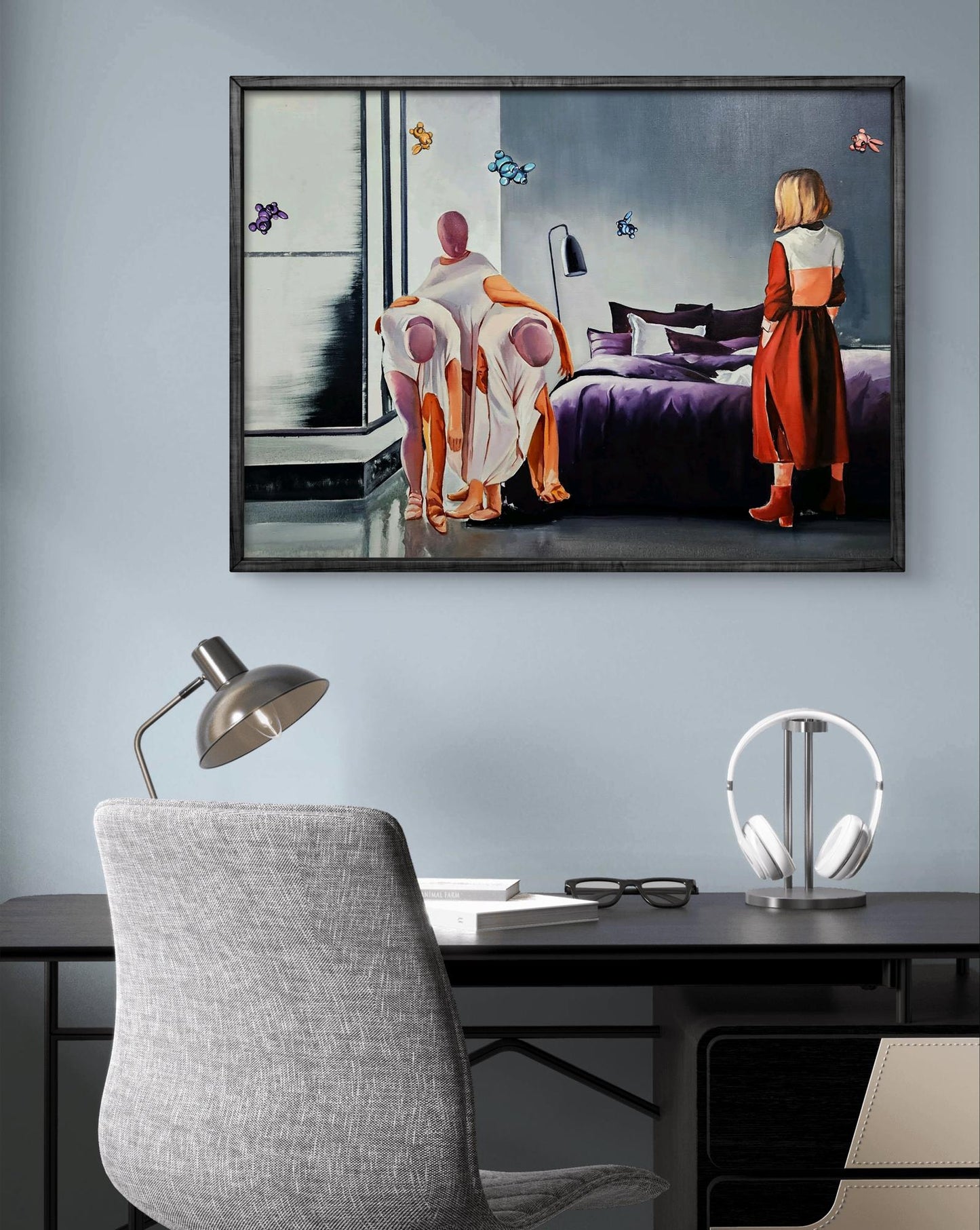 Oil painting The hostess came home Igor Konovalov