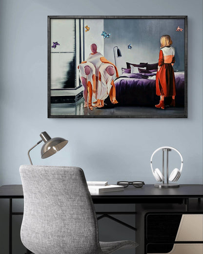 Oil painting The hostess came home Igor Konovalov