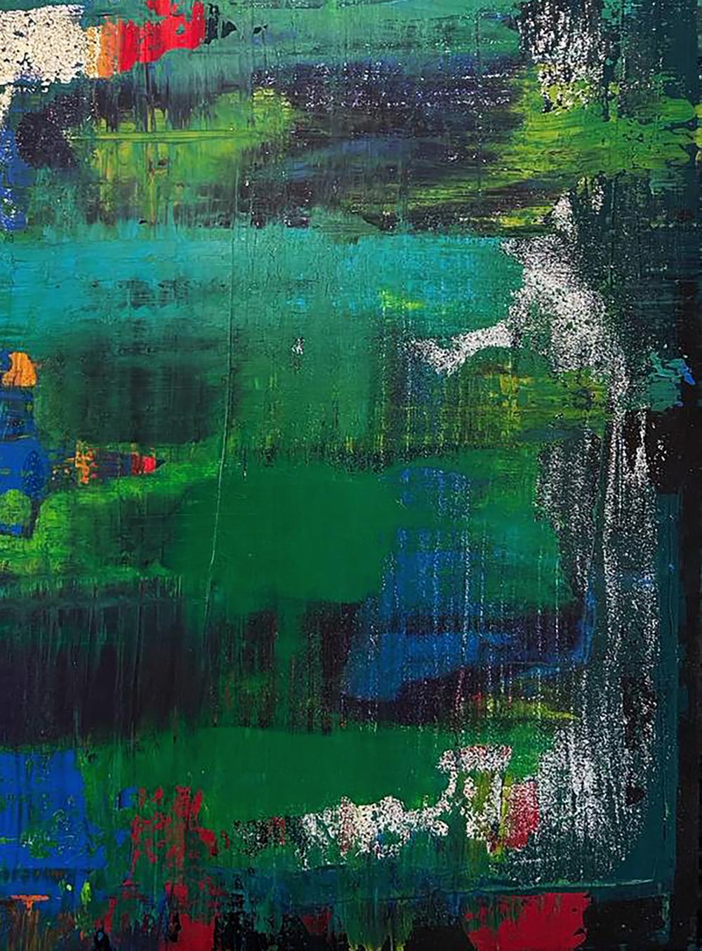 Acrylic painting Walk in the forest Olga Melezhik