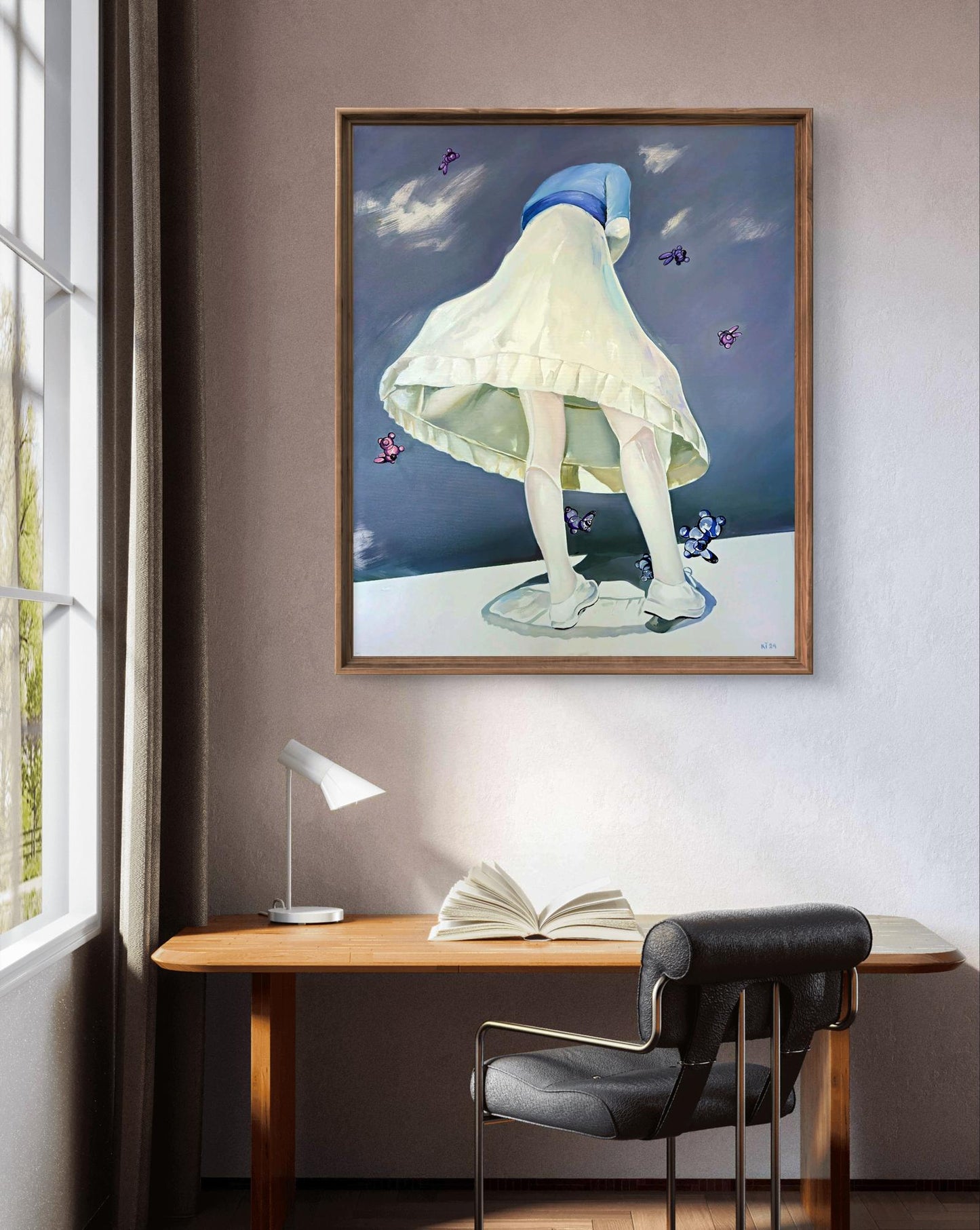 Oil painting Like catcher Igor Konovalov