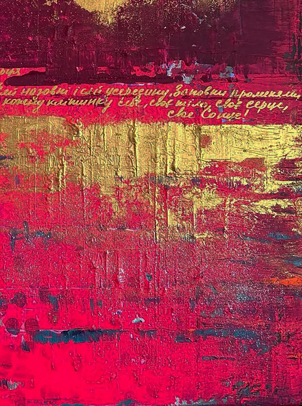 Acrylic painting You shine like the sun Olga Melezhik