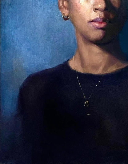 Oil painting Portrait of a girl Ruby Annam Butt