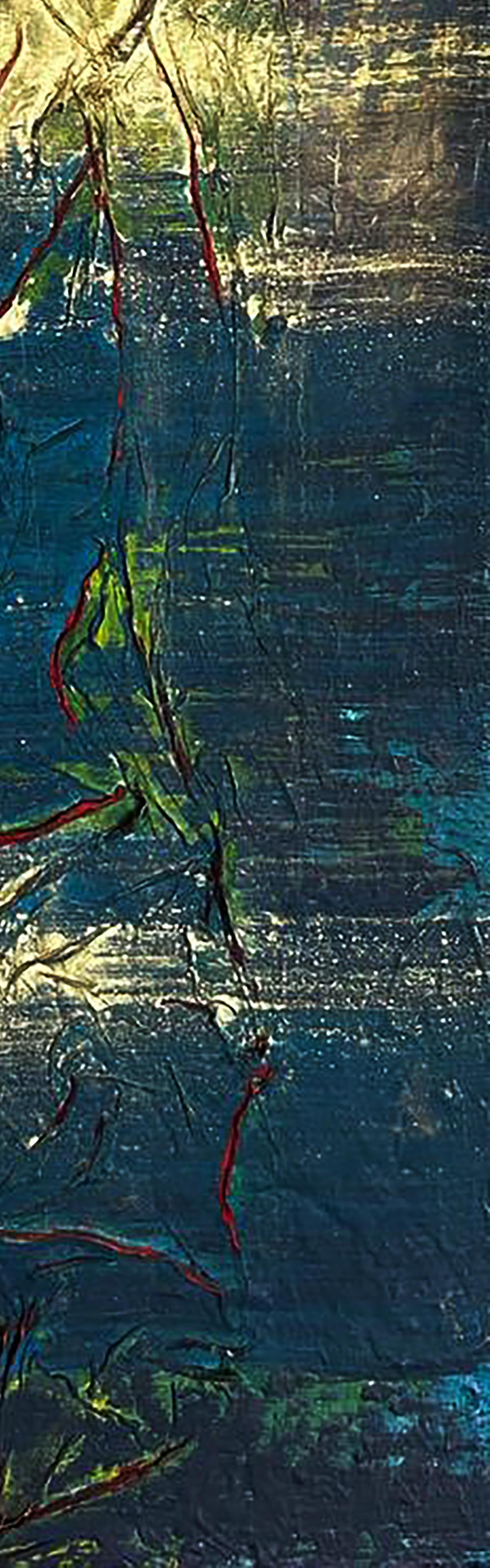 Acrylic painting Night adventure Olga Melezhik