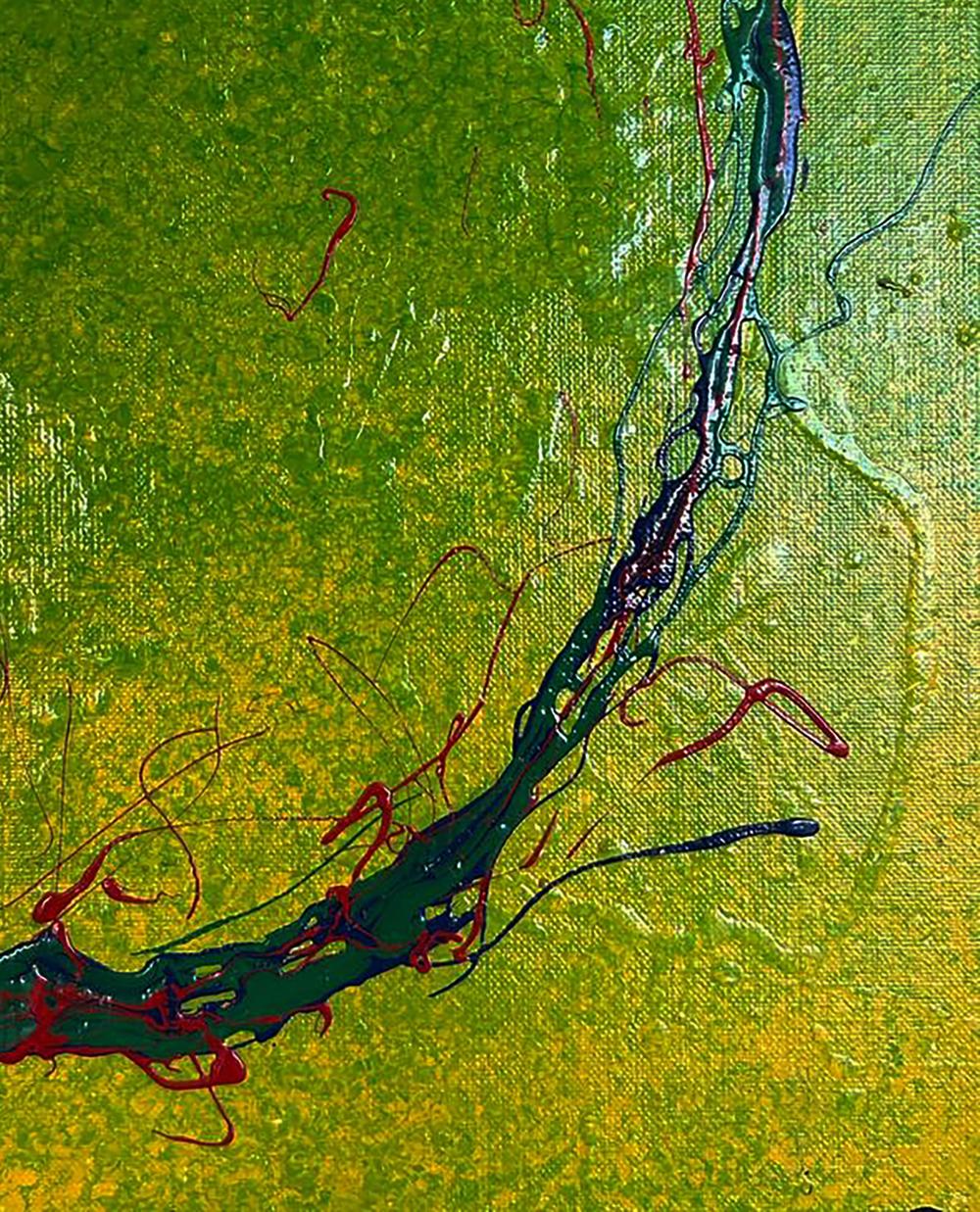 Acrylic painting Bright lemon Olga Melezhik