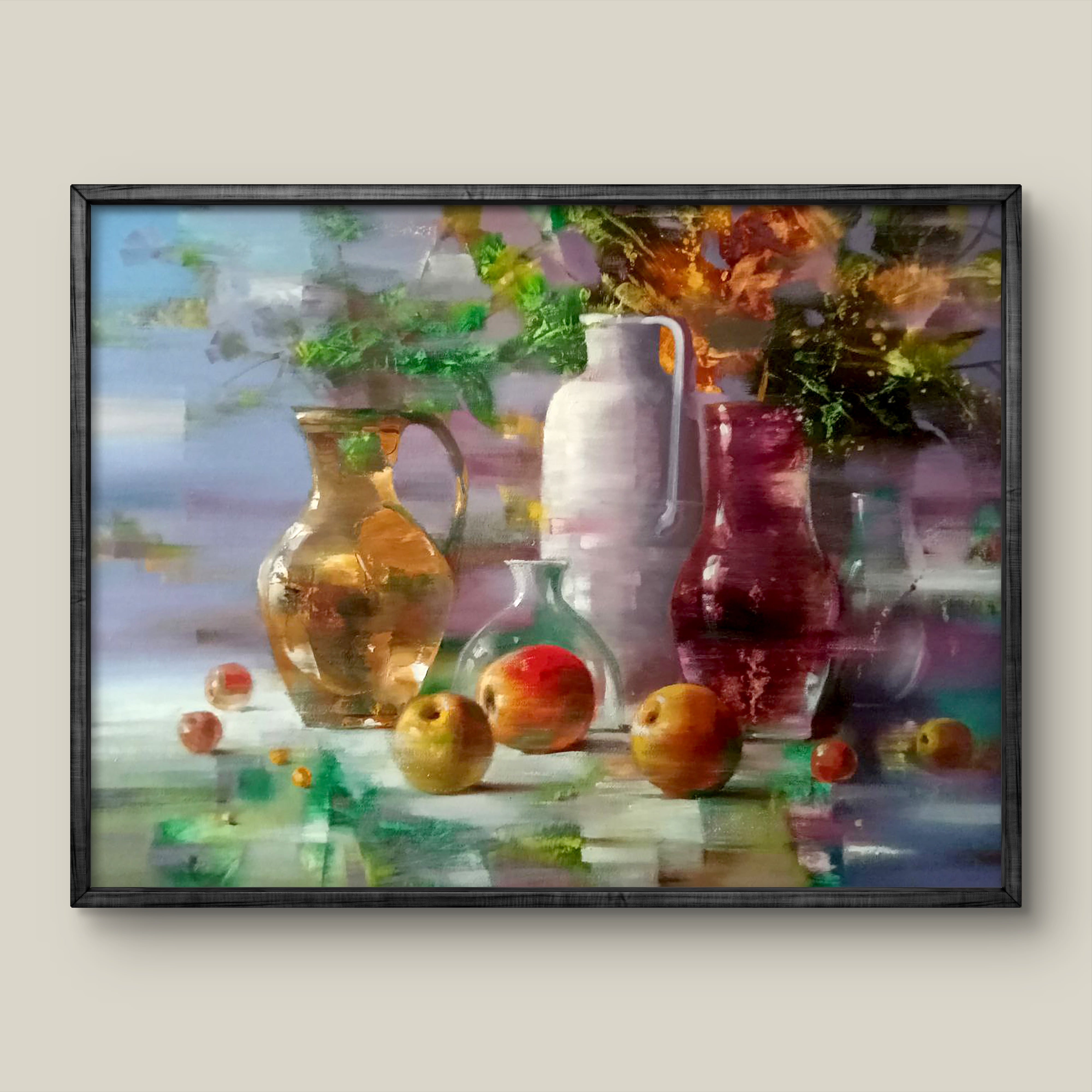 Oil painting Still life with a sweet table Anatoly Tarabanov