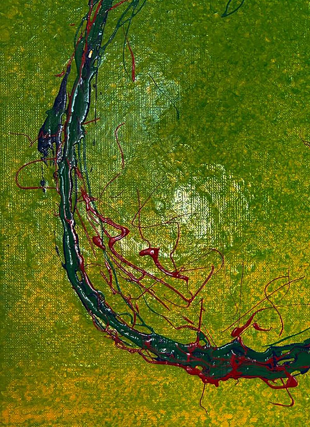 Acrylic painting Bright lemon Olga Melezhik