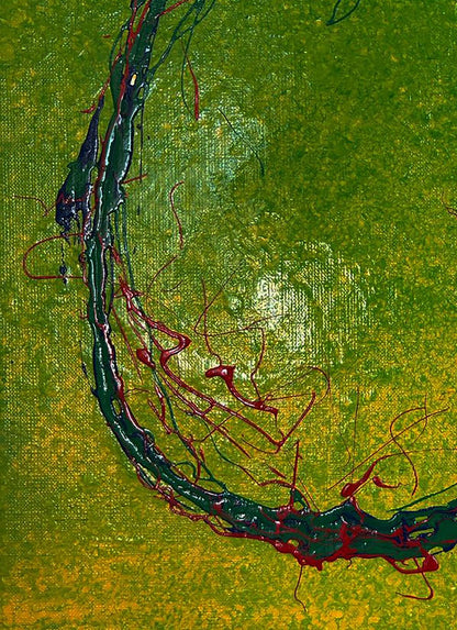 Acrylic painting Bright lemon Olga Melezhik