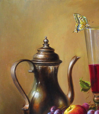 Oil painting Raspberry wine Valeriy Bulat