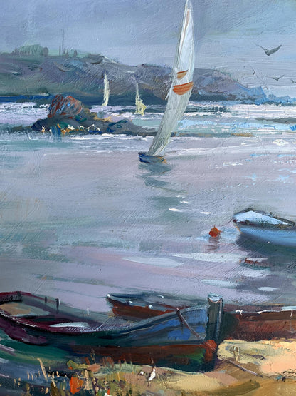 OIl painting Sailing club Yuriy Suprunchuk