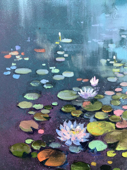 Oil painting Lotus Unknown artist