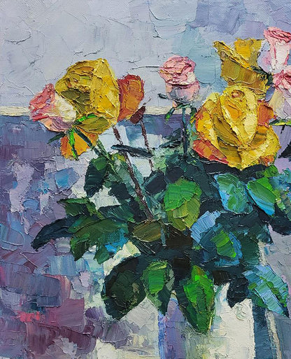 Oil painting Roses Boris Serdyuk