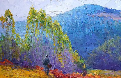 Oil painting Mushroom season Boris Serdyuk