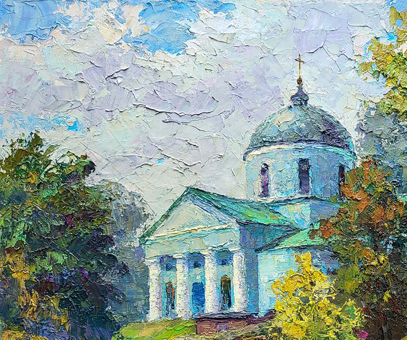 Oil painting Ascension Cathedral Boris Serdyuk