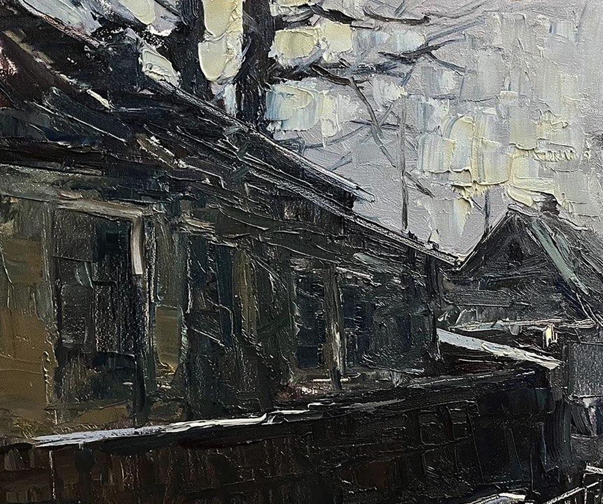 Oil painting Old street Volodymyr Pashchenko