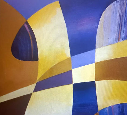 Oil painting Blue shapes Alexander Strashevich