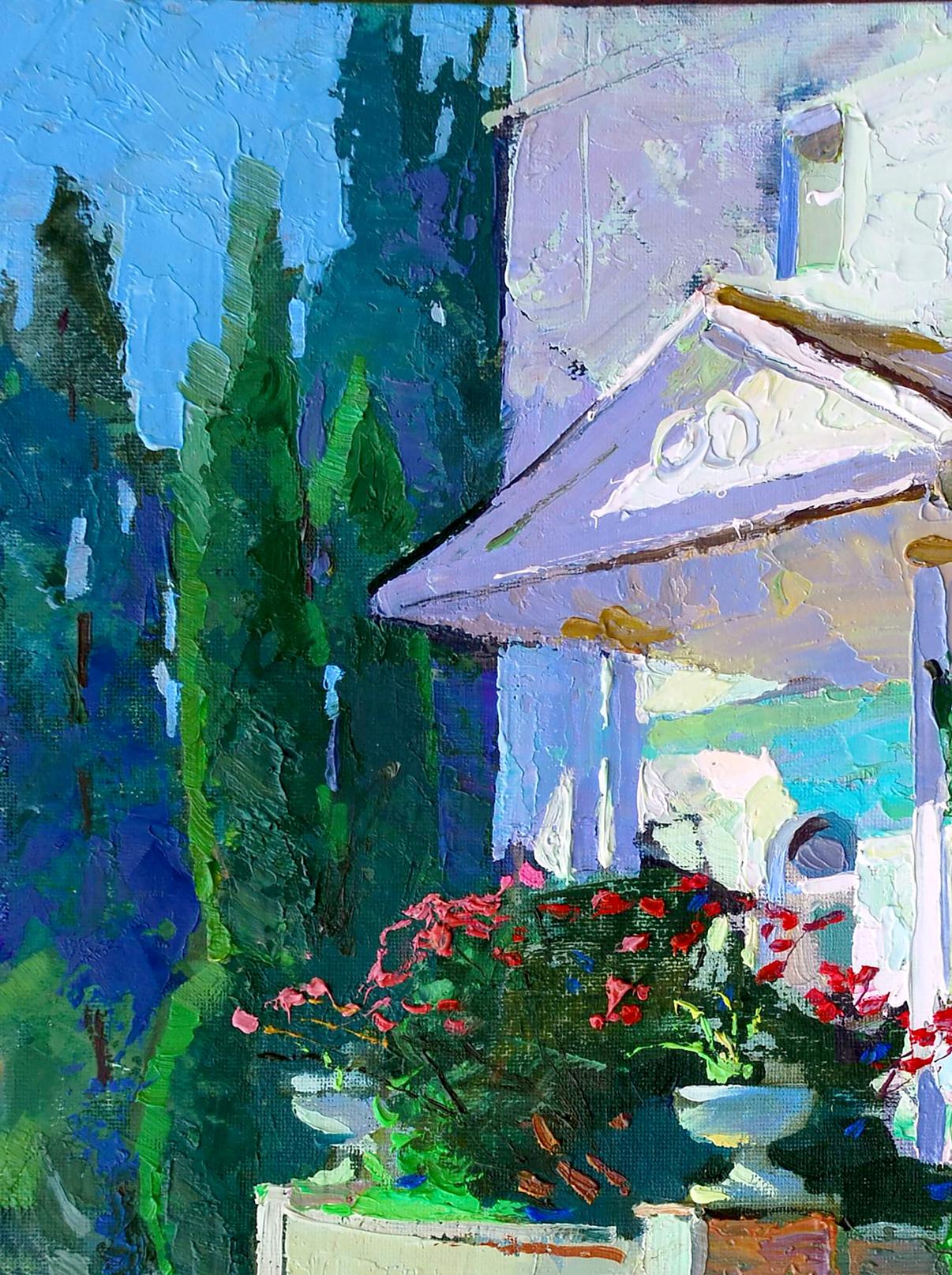 Oil painting Summer sketch Egor Shvachunov