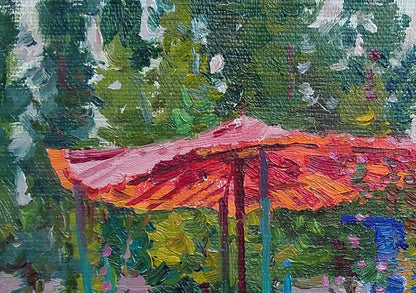 Oil painting Gazebo Yury Konovalov