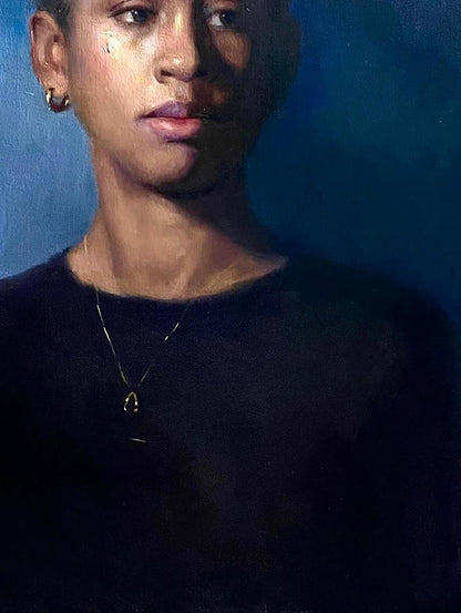 Oil painting Portrait of a girl Ruby Annam Butt