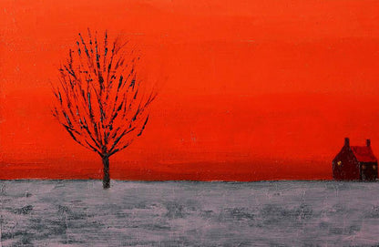 Oil painting House in the steppe Andriy Klishyn