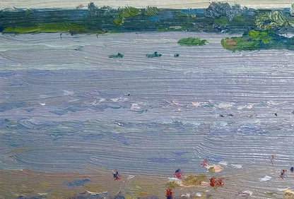 Oil painting City beach Yury Konovalov