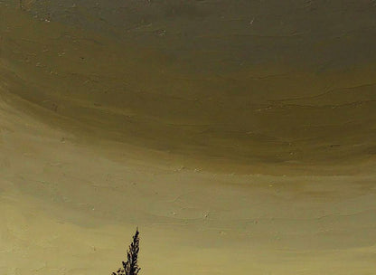 Oil painting Cloudy landscape Andriy Klishyn