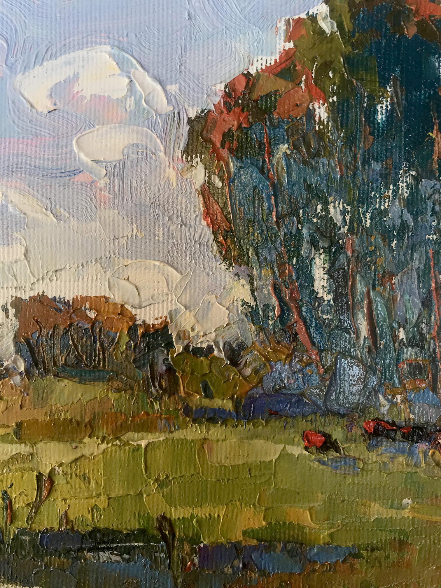 Oil Painting Nature Rural landscape 