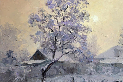 Oil painting Hoarfrost Boris Serdyuk