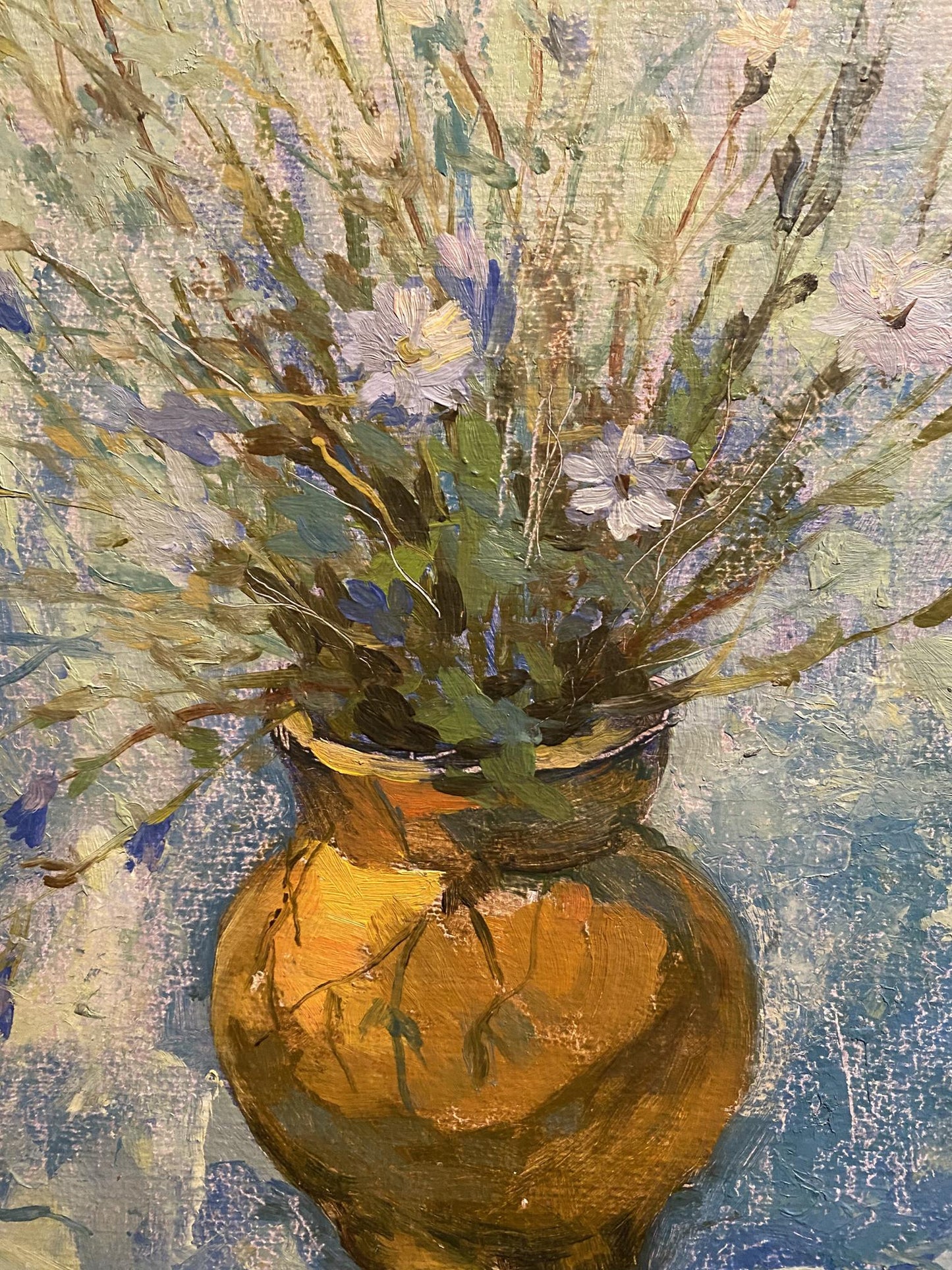 Oil painting Flowers in a vase Vladimir Podlevskii