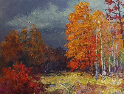 Oil painting Autumn forest Boris Serdyuk