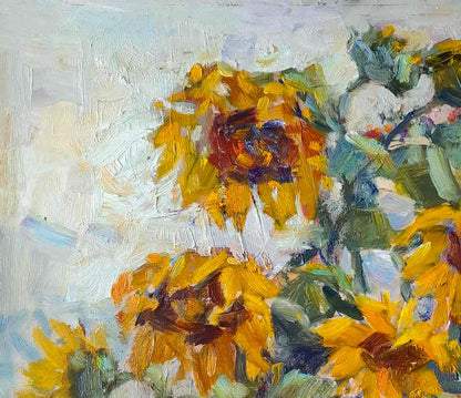 Oi painting Sunflowers are blooming Ivan Kovalenko